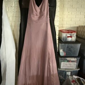 Elegant Mauve Evening Gown
